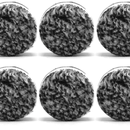 6PK 1.5" URO-FIBER 50/50 BLK/WHT MF PAD