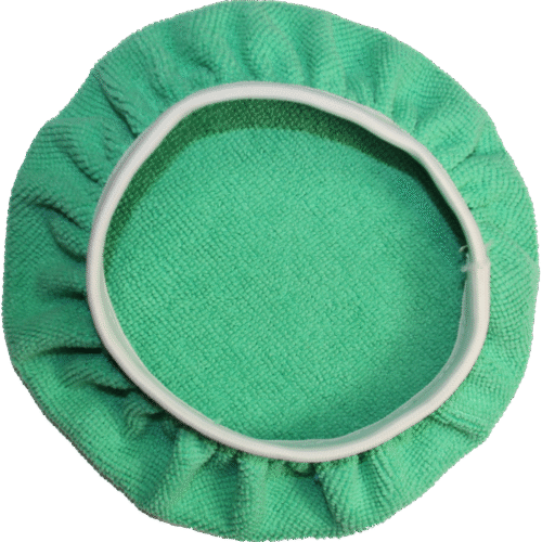 MICROFIBER ORBITAL BONNET - 6" GREEN