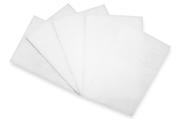 SCRUB PAD-WHITE 6"x9" (10PADS/PK)