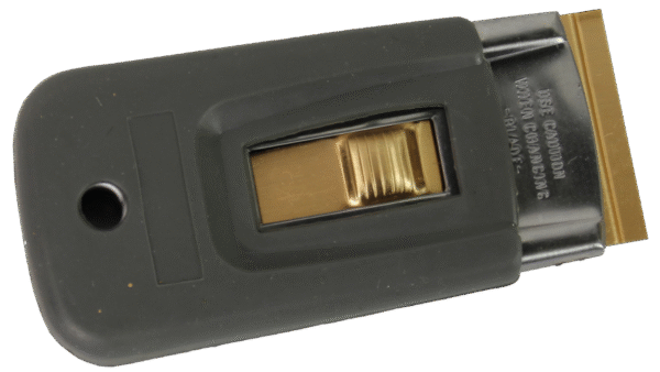 PUSH BUTTON BLADE HOLDER W/RUBBER GRIP